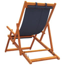 foldbare strandstole 2 stk. stof blå