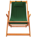 foldbare strandstole 2 stk. stof grøn