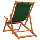 foldbare strandstole 2 stk. stof grøn