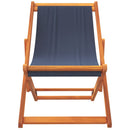 foldbare strandstole 2 stk. stof blå