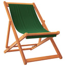 foldbare strandstole 2 stk. stof grøn