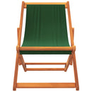 foldbare strandstole 2 stk. stof grøn