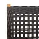 havestole 4 stk. med lænefunktion polyrattan sort