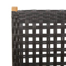 havestole 8 stk. med lænefunktion polyrattan sort