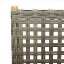 havestole 8 stk. med lænefunktion polyrattan grå
