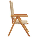 havestole 4 stk. med lænefunktion polyrattan beige