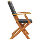 foldbare havestole 8 stk. polyrattan sort