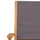 foldbare havestole 8 stk. stof og massivt træ antracit