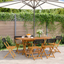 foldbare havestole 6 stk. polyrattan sort