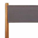 foldbare havestole 8 stk. stof og massivt træ antracit
