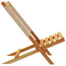 havestole 4 stk. foldbar massivt akacietræ beige