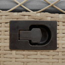 havestole 2 stk. med lænefunktion polyrattan beige