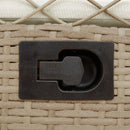havestole 2 stk. med lænefunktion polyrattan beige