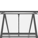 drivhus med fundamentramme 169x169x195 cm aluminium antracitgrå
