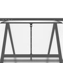 drivhus med fundamentramme 169x169x202 cm aluminium antracitgrå