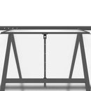 drivhus med fundamentramme 224x169x195 cm aluminium antracitgrå