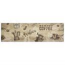 køkkentæppe 45x150 cm Coffee Brown-design vaskbart velour
