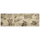 køkkentæppe 60x180 cm Coffee Brown-design vaskbart velour