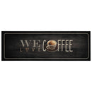køkkentæppe 60x180 cm kaffedesign vaskbart velour