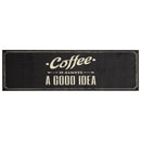 køkkentæppe 45x150 cm kaffedesign vaskbart velour