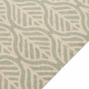 køkkentæppe 60x180 cm bladdesign vaskbart velour