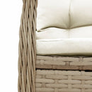 havestole 2 stk. med lænefunktion polyrattan beige