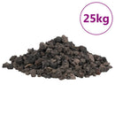 vulkanske sten 25 kg 1-2 cm sort