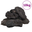 vulkanske sten 10 kg 10-30 cm sort