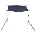 T-sejl til båd 170x170x(113-182,5) cm forlængerdel blå