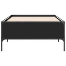 sengeramme 90x200 cm konstrueret træ og metal sort