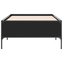 sengeramme 75x190 cm konstrueret træ og metal sort