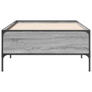 sengeramme 75x190 cm konstrueret træ og metal grå sonoma-eg
