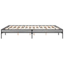 sengestel 200x200 cm konstrueret træ og metal grå sonoma-eg