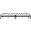 sengestel 150x200 cm konstrueret træ og metal grå sonoma-eg
