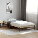 sengeramme 100x200 cm konstrueret træ og metal sonoma-eg