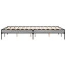 sengestel 140x190 cm konstrueret træ og metal grå sonoma-eg