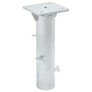 nedgravet parasolbase 16x16x39,5 cm stål sølvfarvet