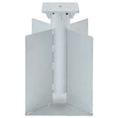 nedgravet parasolbase 27,5x27,5x45 cm stål sølvfarvet