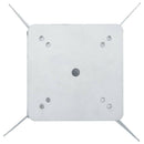 nedgravet parasolbase 27,5x27,5x45 cm stål sølvfarvet