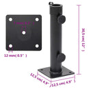 parasolholder til Ø38/48 mm stang stål matsort