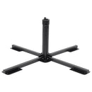 foldbar parasolholder til Ø38/48 mm stang stål blank sort