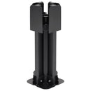 foldbar parasolholder til Ø38/48 mm stang stål blank sort