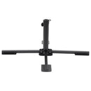 foldbar parasolholder til Ø38/48 mm stang stål blank sort