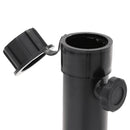 foldbar parasolholder til Ø38/48 mm stang stål blank sort