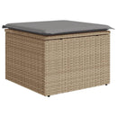 sofasæt til haven 11 dele med hynder polyrattan beige