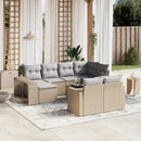 sofasæt til haven 11 dele med hynder polyrattan beige