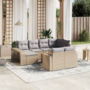 sofasæt til haven 11 dele med hynder polyrattan beige