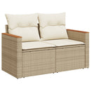 sofasæt til haven 13 dele med hynder polyrattan beige