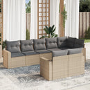 sofasæt til haven 8 dele med hynder polyrattan beige