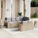 sofasæt til haven 11 dele med hynder polyrattan beige